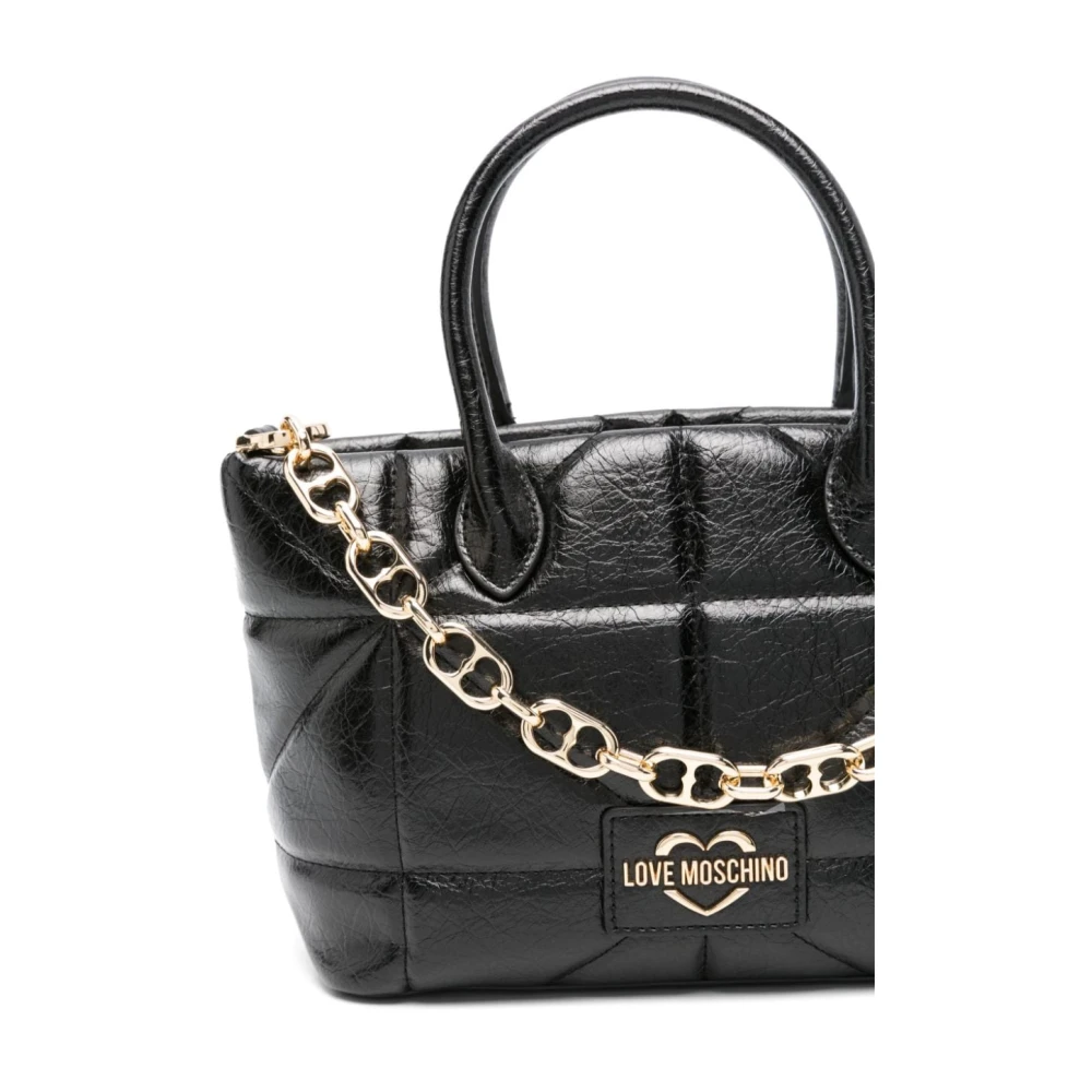 Love Moschino Zwarte handtas voor vrouwen Aw24 Black Dames