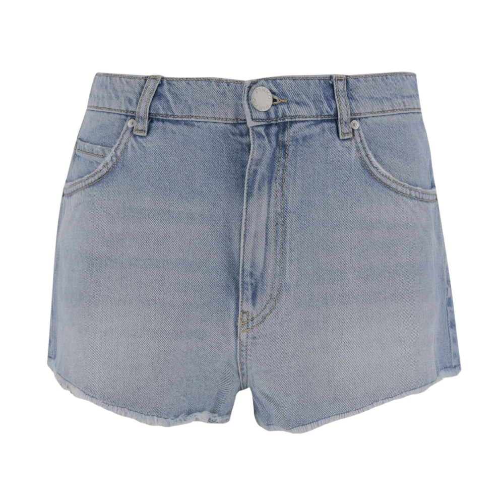 Pinko Denim Shorts met Klassieke Stijl Blue Dames