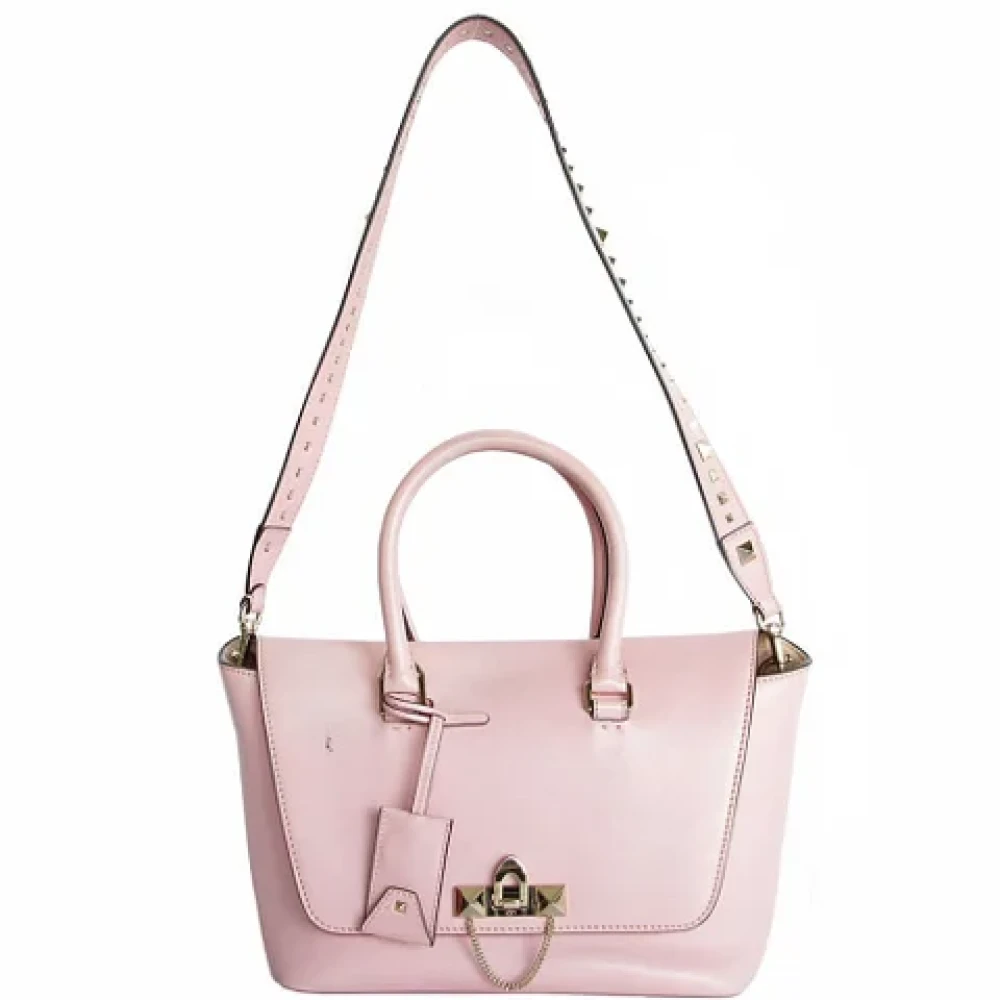Valentino Vintage Pre-owned Leather handbags Pink Dames