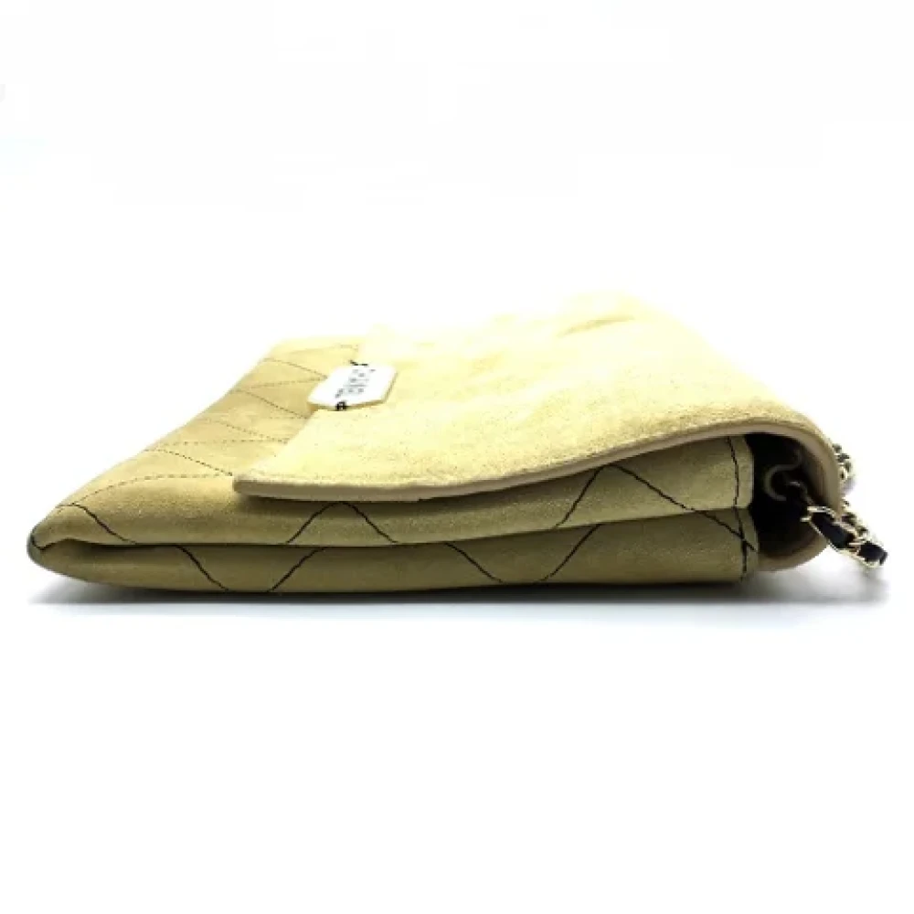 Chanel Vintage Pre-owned Suede chanel-bags Beige Dames