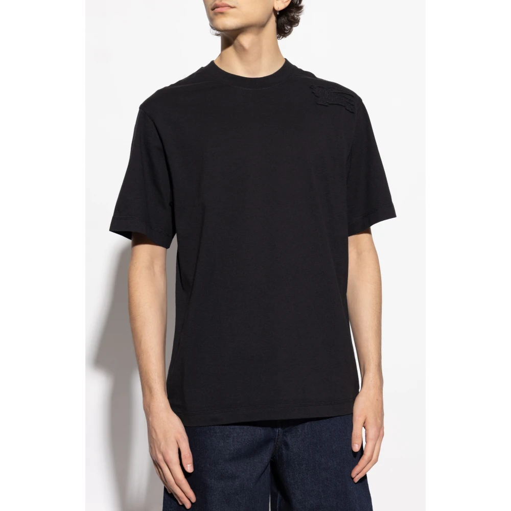Burberry Katoenen T-shirt Black Heren
