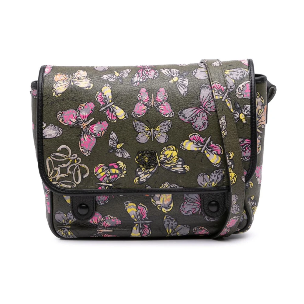 Loewe Pre-Owned Women's Multicolor Vintage Cross Body Bags, One Size, Pre-Owned Printed Leather Shoulder Bag