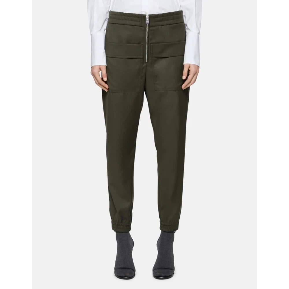 Dondup Zachte gabardine joggerbroek Green Dames