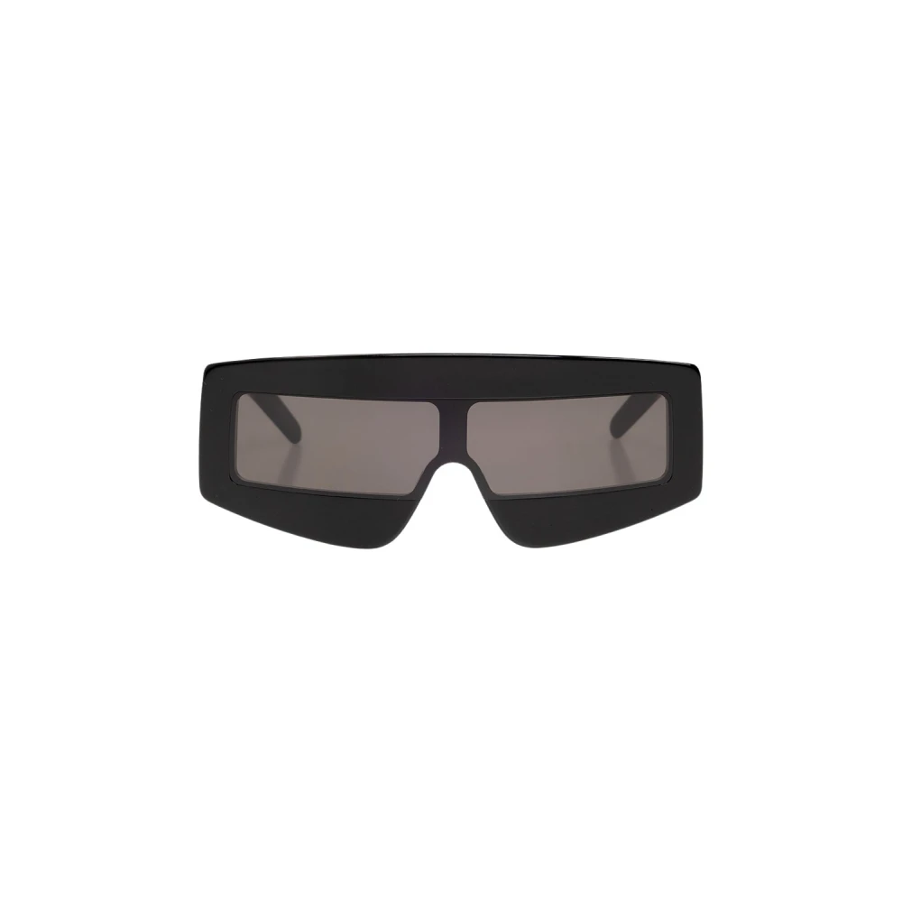 Rick Owens Unisex Black Rectangular Sunglasses