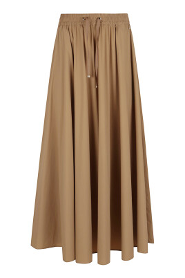 brown-skirt-with-elastic-waistband