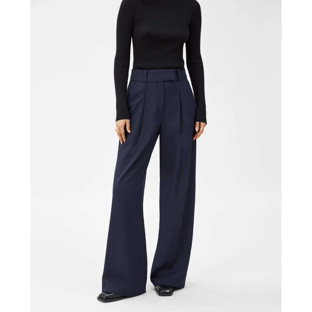 IVY OAK Peony Rose Wijde Pijp Broek Blue Dames