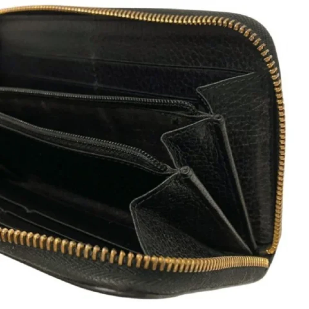 Gucci Vintage Pre-owned Leather wallets Black Dames