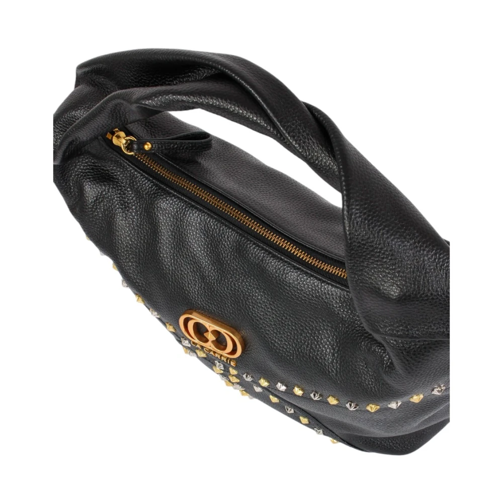 La Carrie Stijlvolle Leren Tas Black Dames