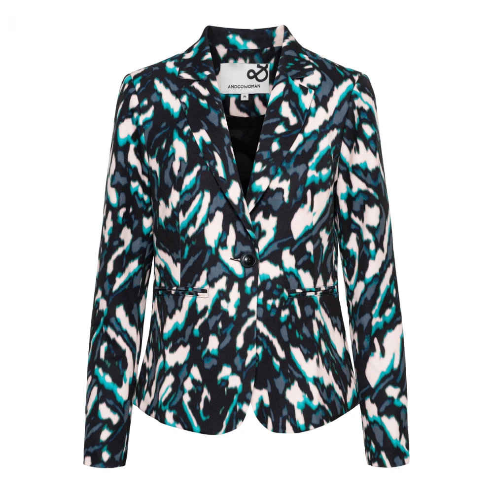 &Co Woman Blazer Dames Getailleerd Multicolor Dames