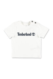 TIMBERLAND t-shirt bianca in jersey di cotone baby boy|White cotton jersey baby boy TIMBERLAND t-shirt