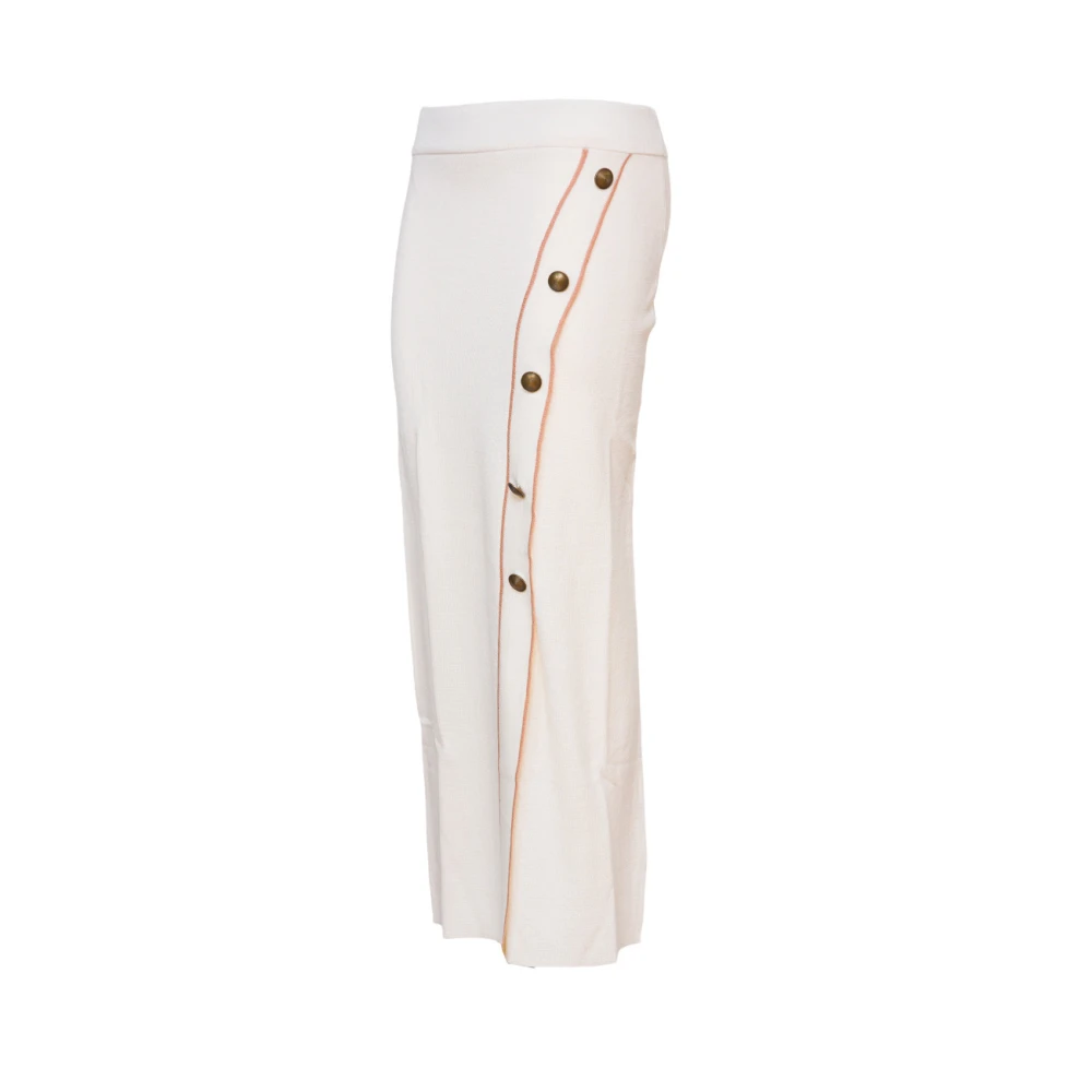 Nenette Maxi Wool Blend Skirt Beige Dames