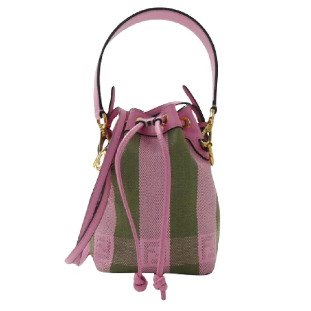 Fendi Vintage Pre-owned Canvas handbags Pink Dames
