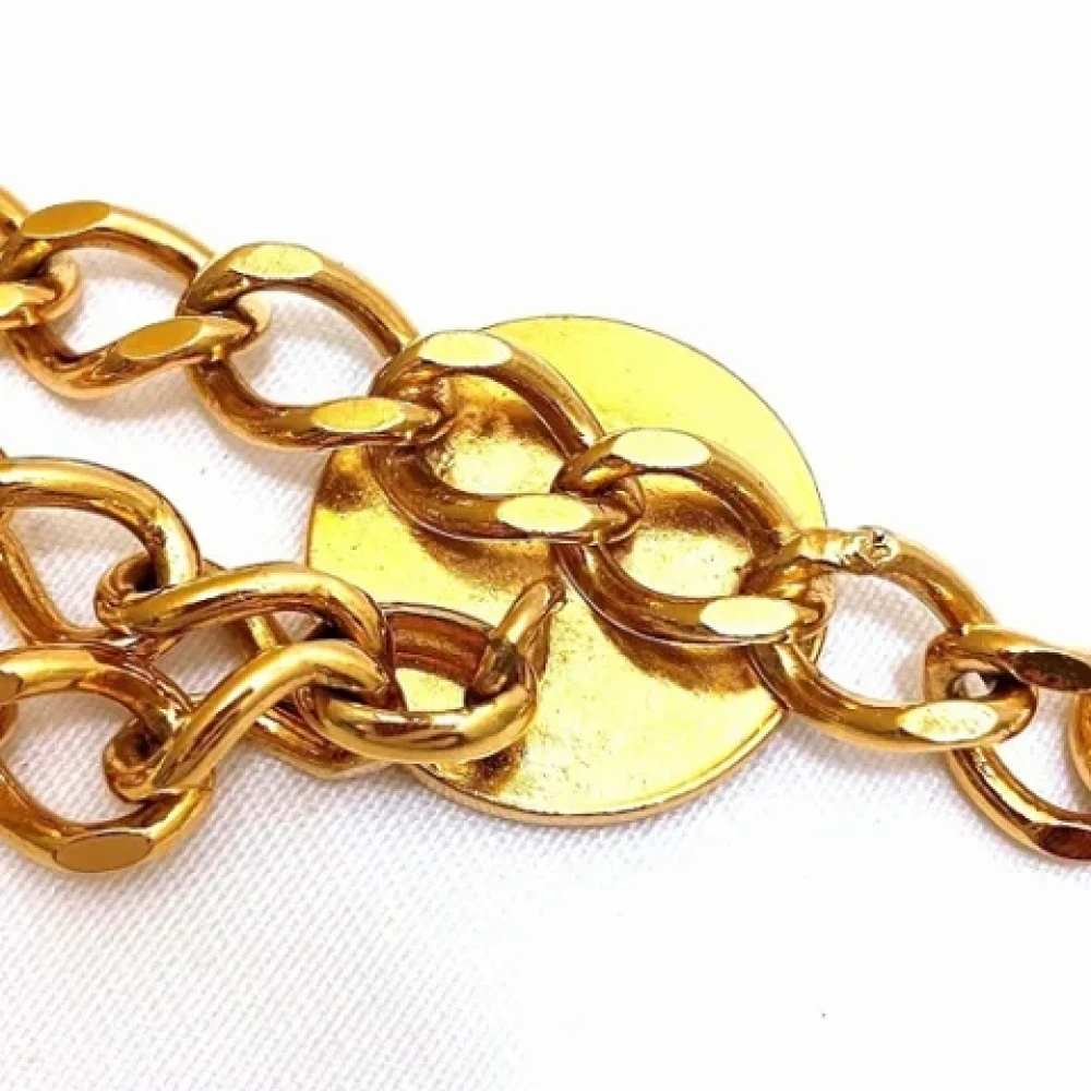 Chanel Vintage Pre-owned Metal belts Yellow Dames