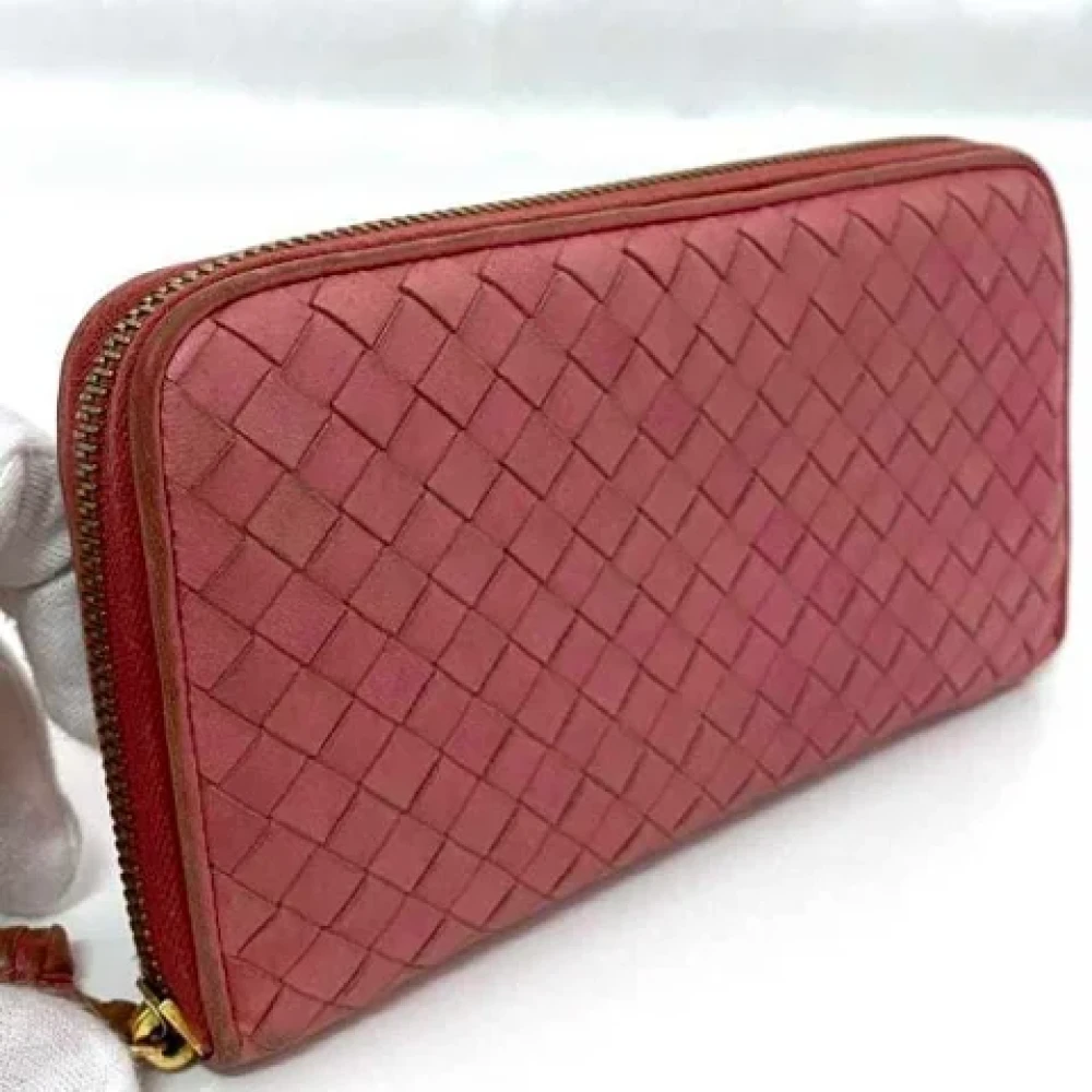 Bottega Veneta Vintage Pre-owned Leather wallets Pink Dames