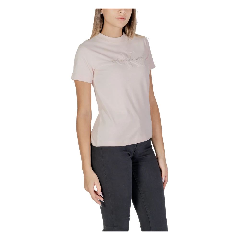 Calvin Klein Jeans Herfst Winter Dames T-Shirts Collectie Pink Dames