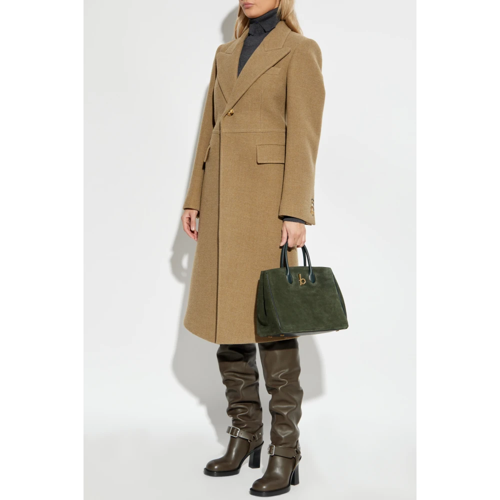 Burberry Wollen jas Brown Dames