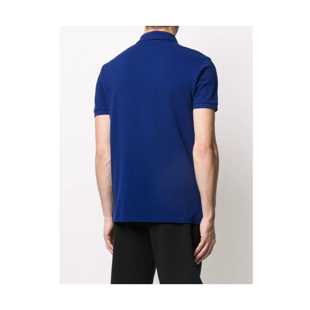Ralph Lauren Polo Shirt met Logo Borduurwerk Blue Heren
