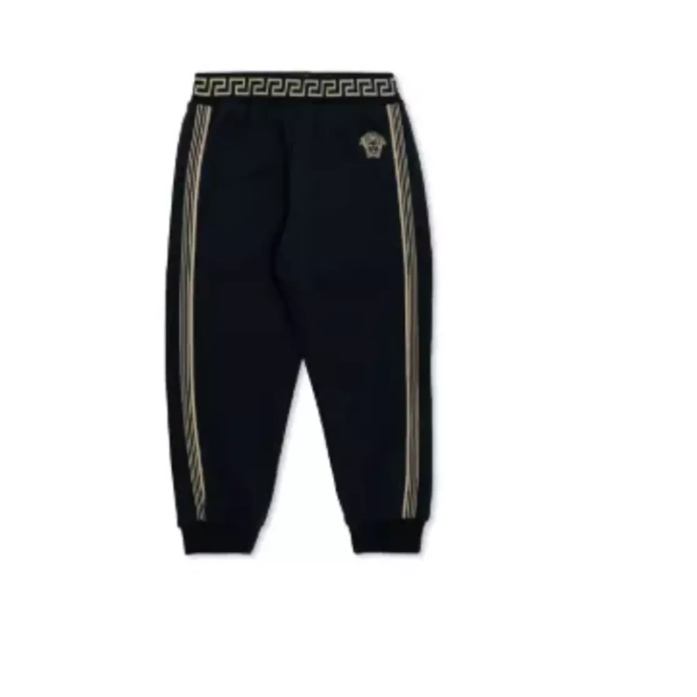 Versace Barn Sweatpants med Medusa Detalj Black, Pojke