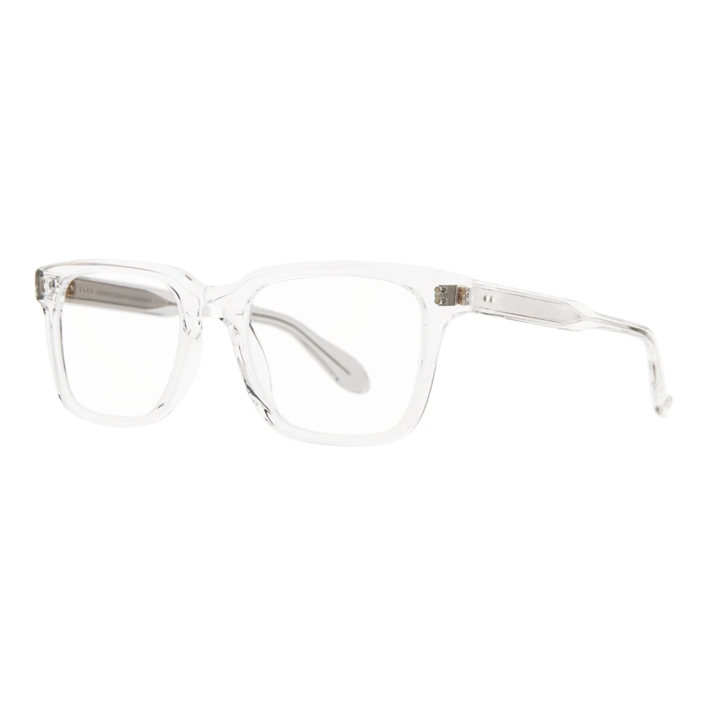 Garrett Leight Kristallen Brillenmontuur Palladium Zonnebril White Unisex