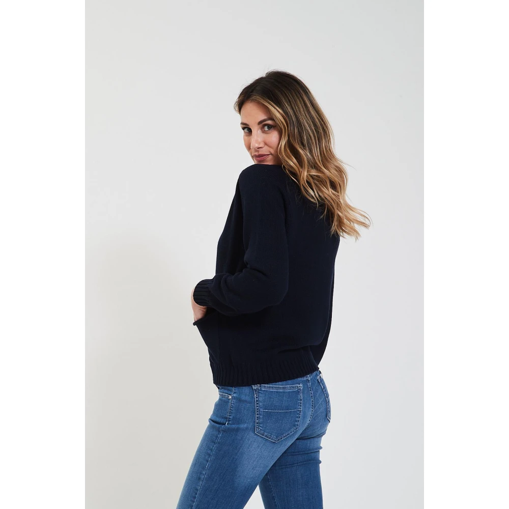 Gran Sasso Rasato Trui Blue Dames