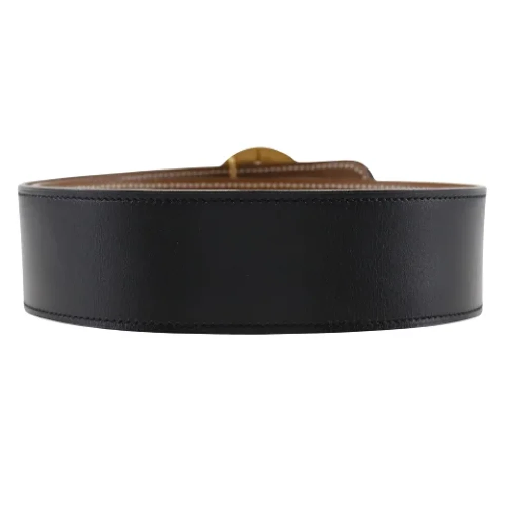 Hermès Vintage Pre-owned Leather belts Black Dames
