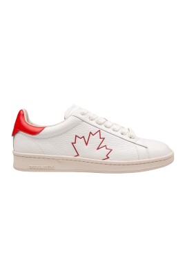 cuir-blanc-rouge-boxer-sneakers
