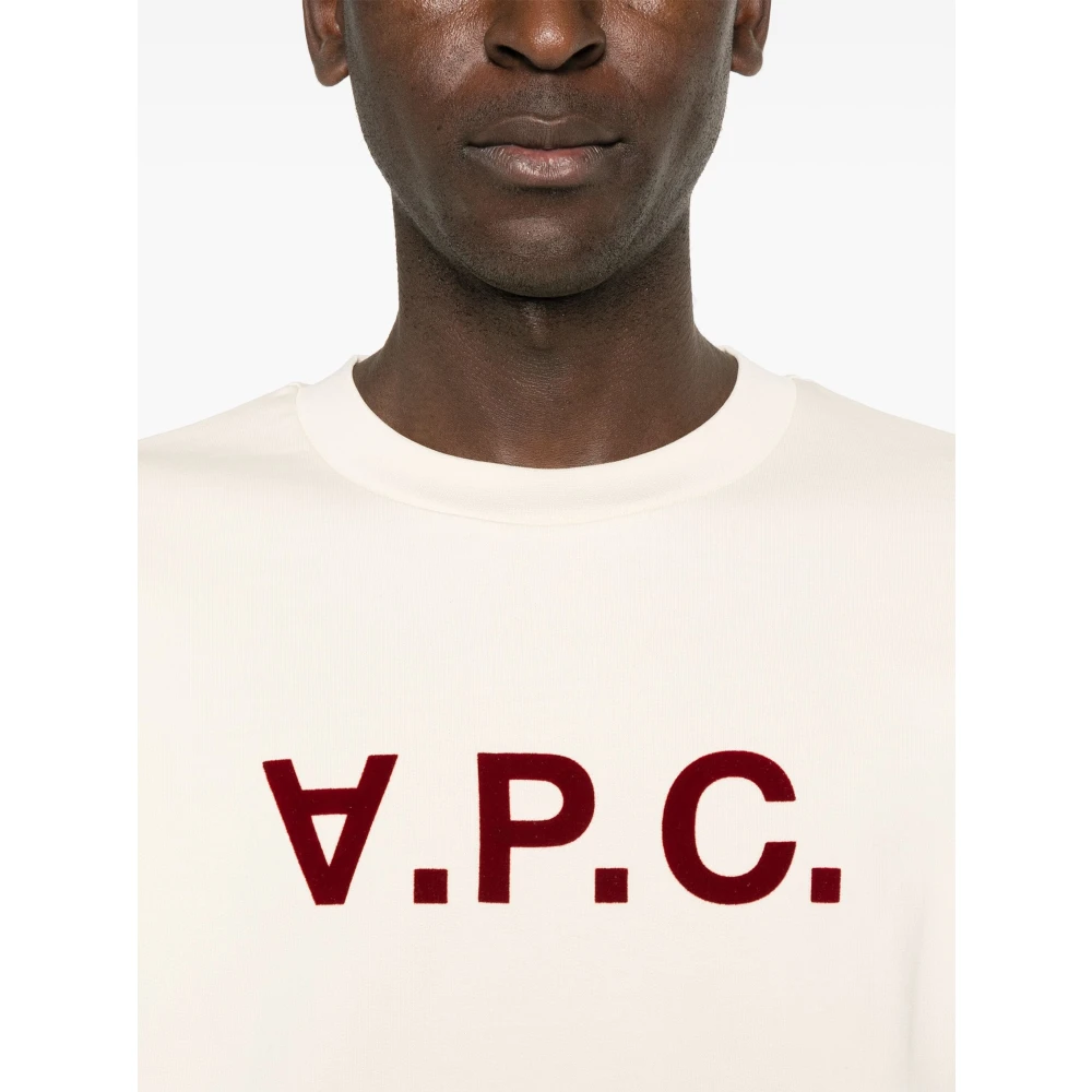 A.p.c. Zacht Sweatshirt met Capuchon Beige Heren