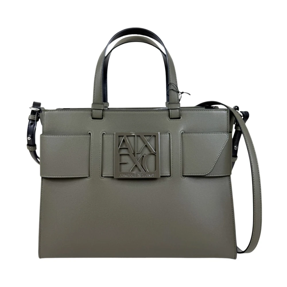 Armani Exchange Vrouw Groente Tassen Dames, Groen, One Size, Susy Big Tote