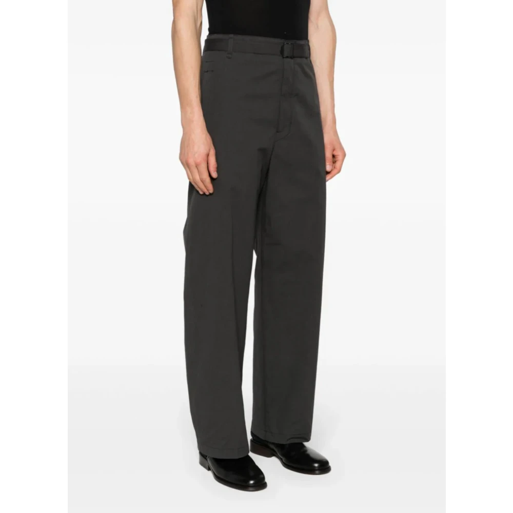 Lemaire Antraciet Bruine Riem Broek Brown Heren