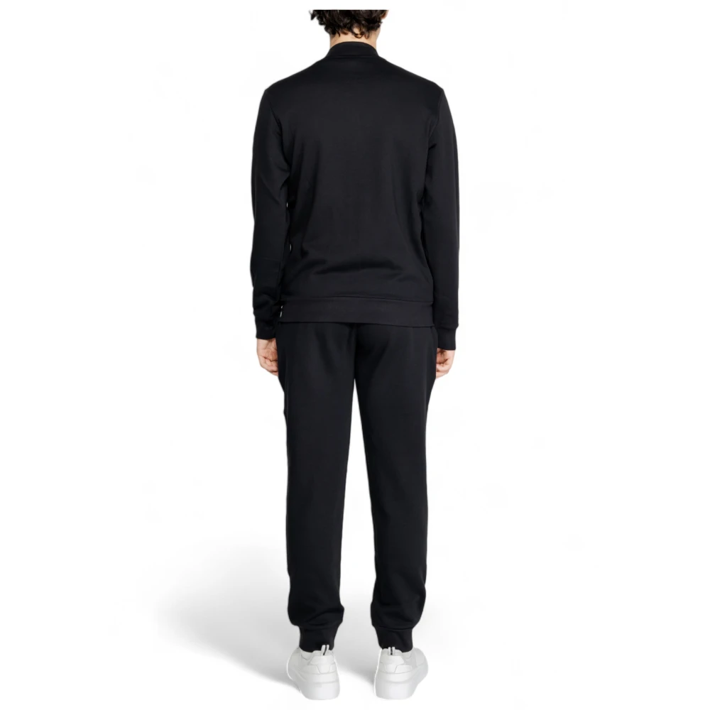 Emporio Armani Stijlvol Zwart Katoenen Ondergoed met Rits Black Heren