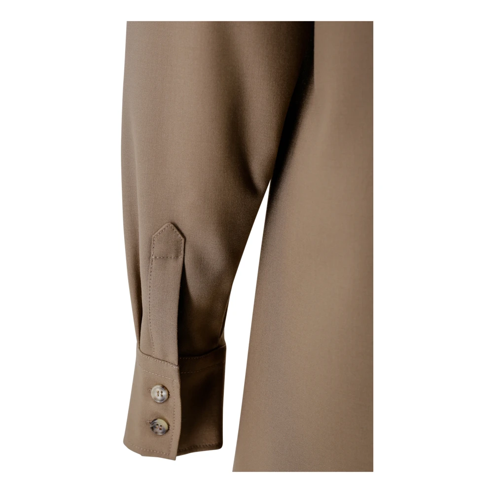 Philosophy di Lorenzo Serafini Beige Overhemd met Spreidkraag Beige Dames