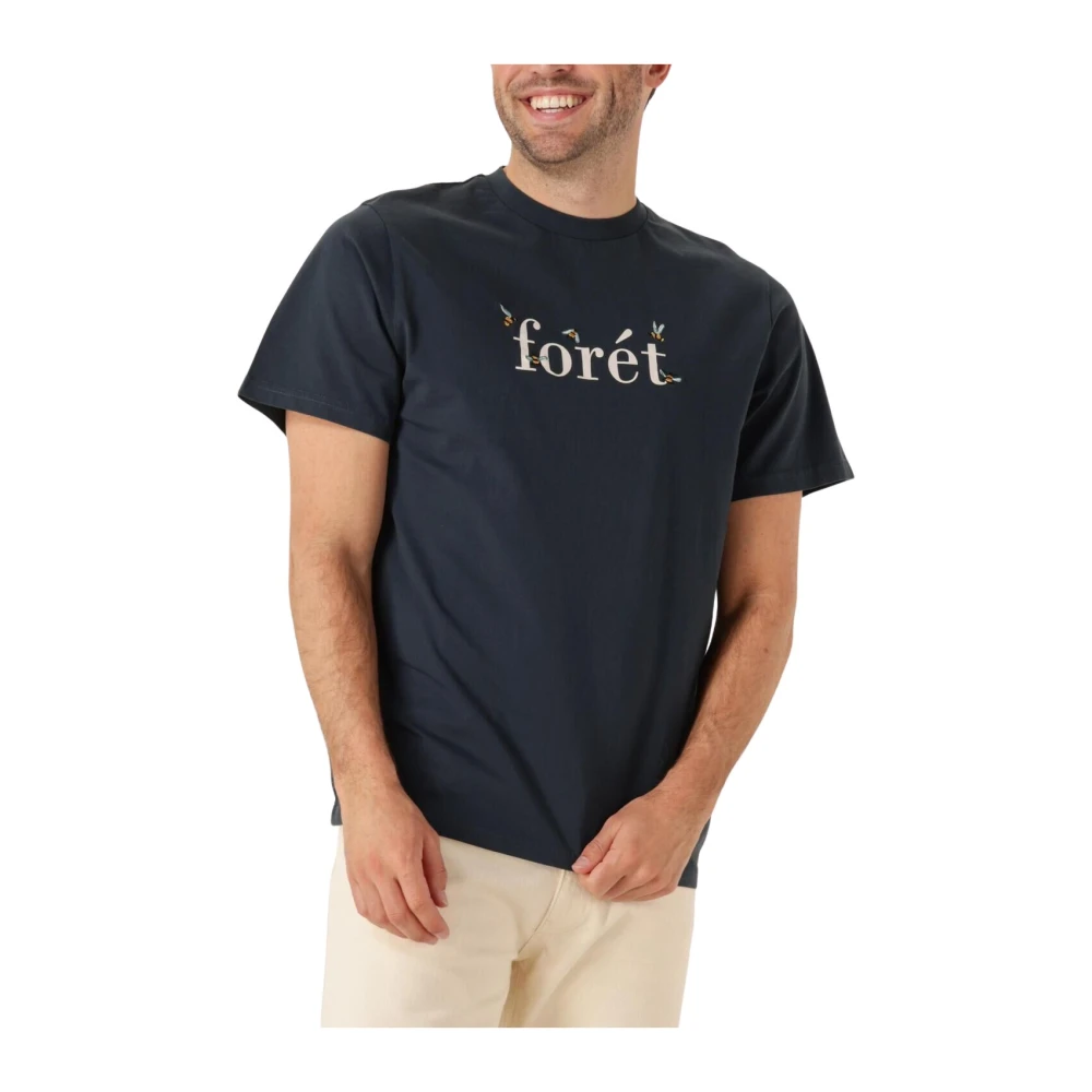 Forét Blauw Amber Bee T-shirt voor heren Blue Heren