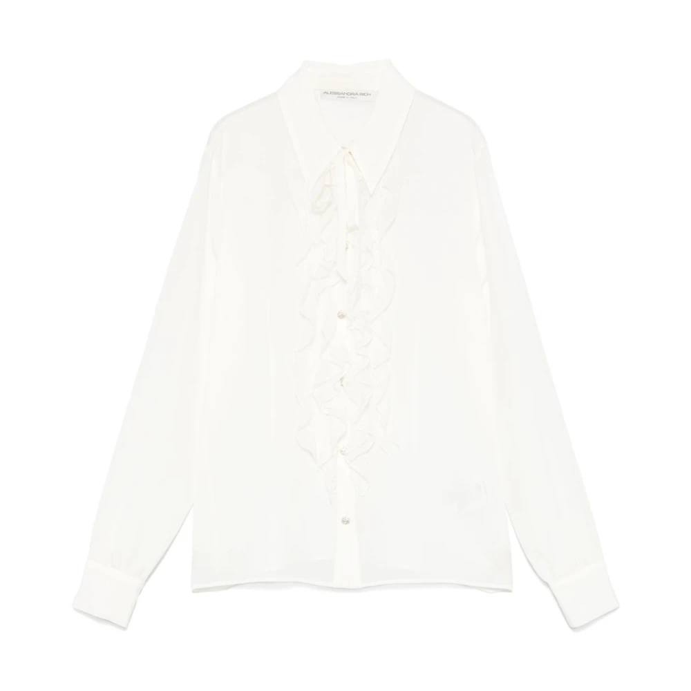 Alessandra Rich Witte Sweater Collectie White Dames