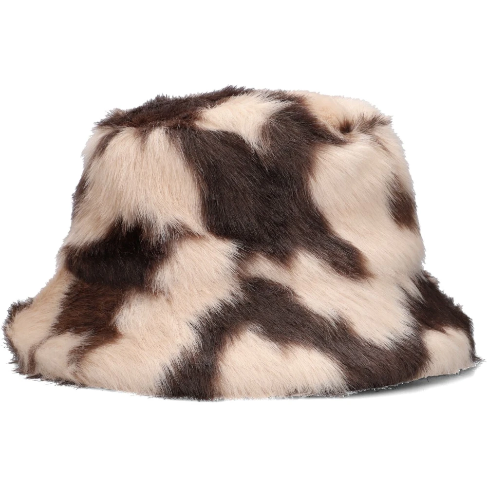 Stand Studio Fluffy Wera Bucket Hat Brown Dames