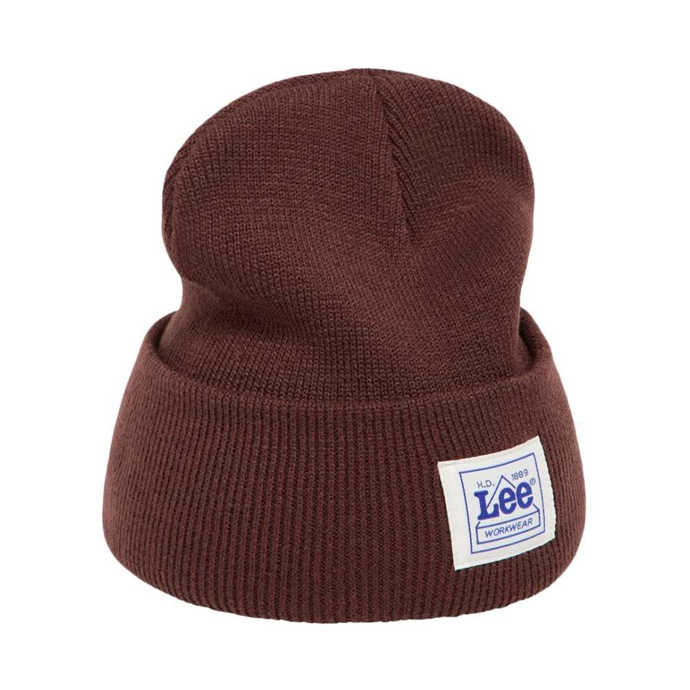 Lee Effen Kleur Beanie Hoed Unisex Brown Unisex