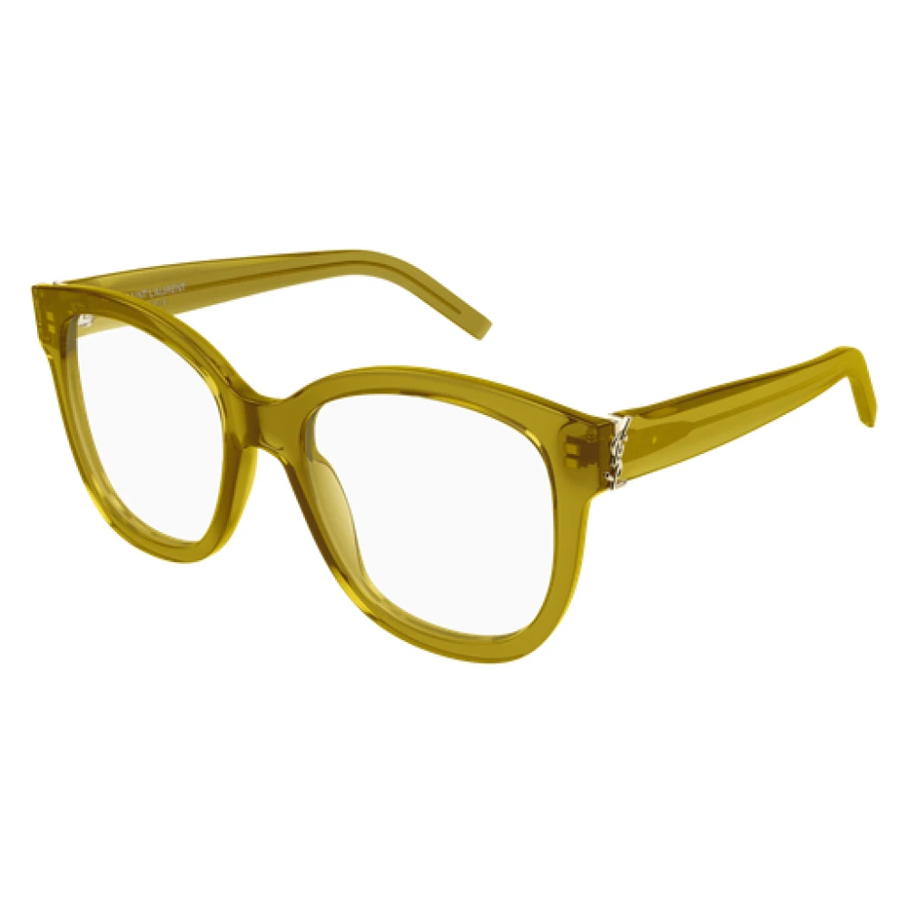 Saint Laurent Groene optische bril in oversized stijl Green Unisex