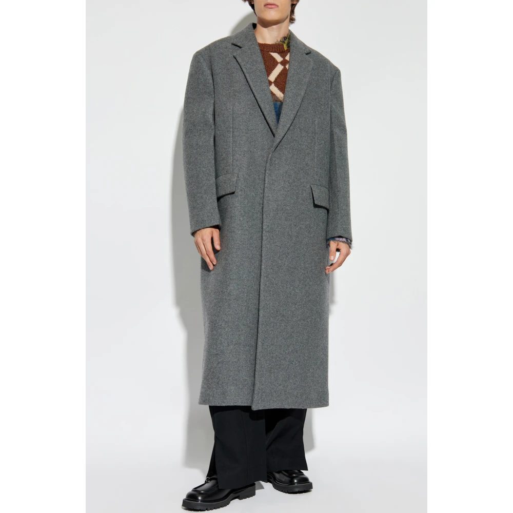 Jil Sander Wollen jas Gray Heren