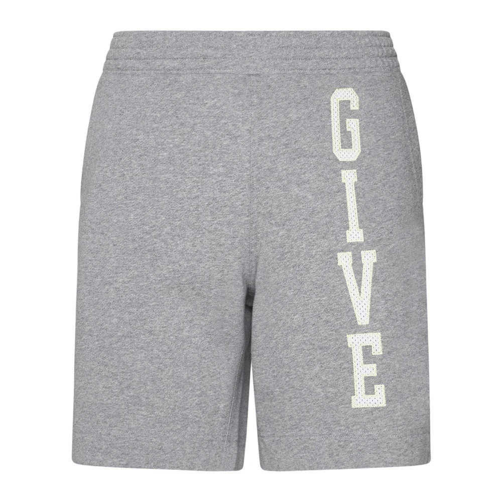 Givenchy Grijze Fleece Bermuda Shorts Gray Heren