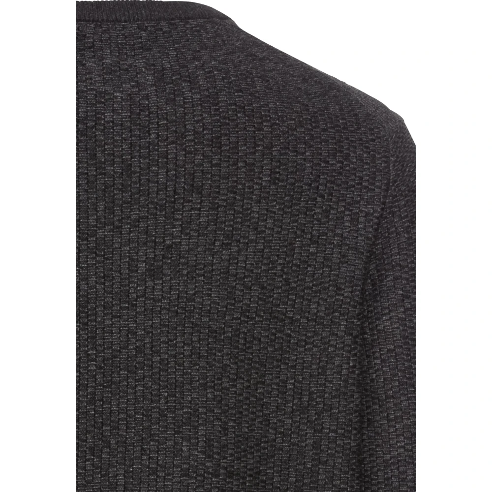 camel active Katoenmix Gebreide Trui Black Heren