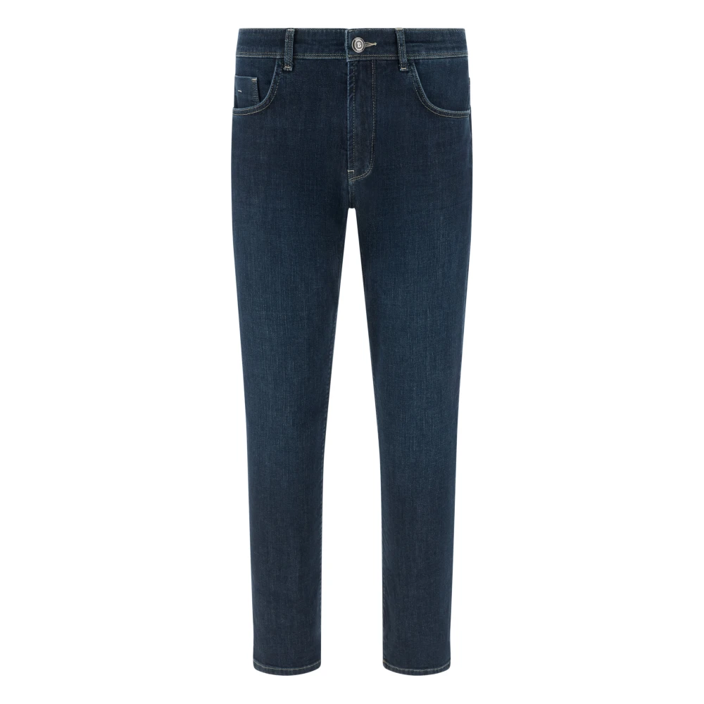 Boggi Milano Herren Blau Stretch Denim Jeans