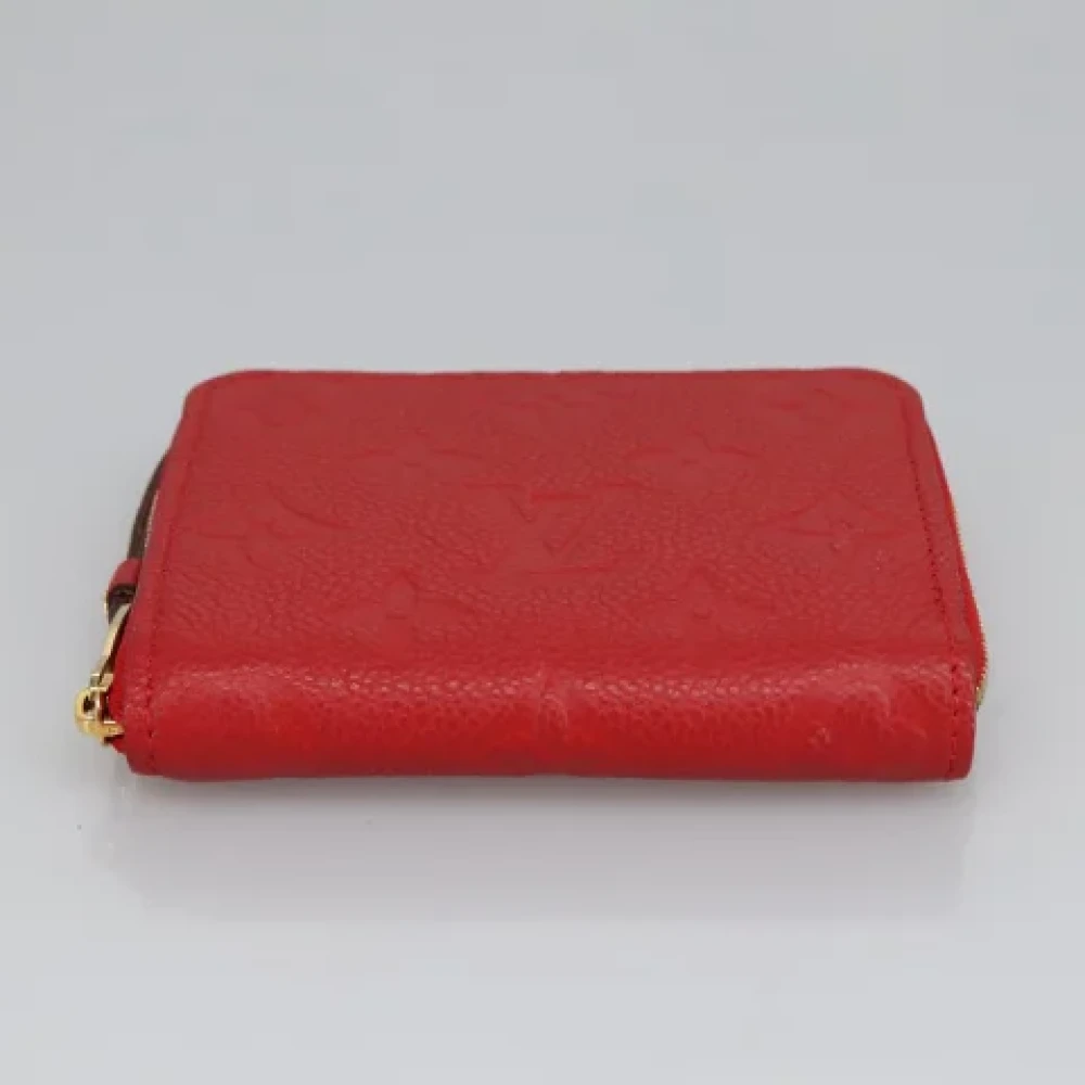 Louis Vuitton Vintage Pre-owned Leather wallets Red Dames