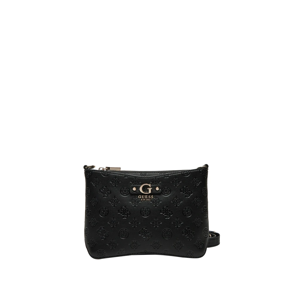 Guess Zwarte handtas met gouden details Black Dames