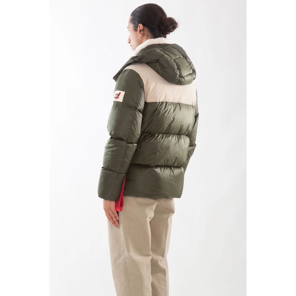 Afterlabel Bontkraag Donsjas Green Heren