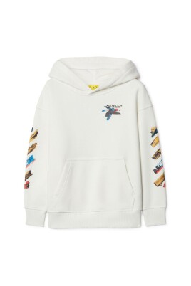 sweat-a-capuche-blanc-imprime-manches-longues