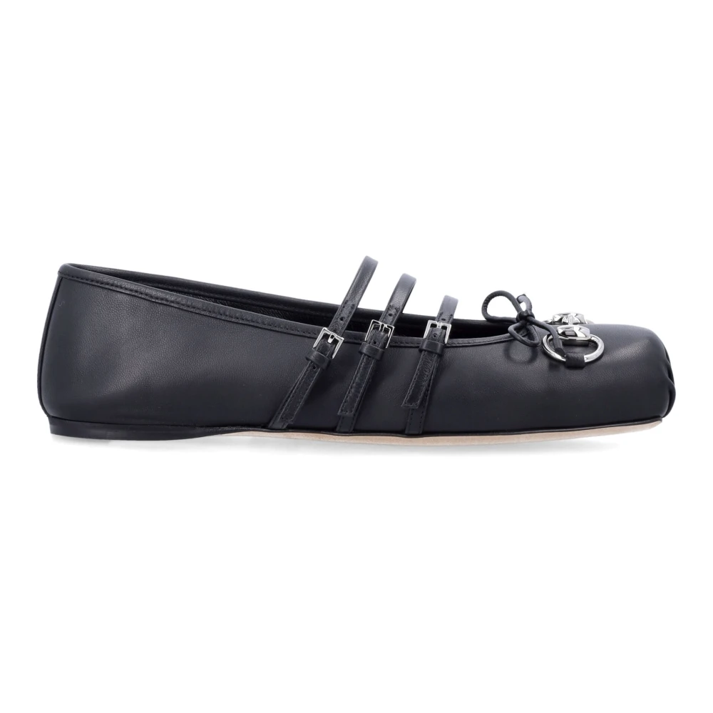 Gucci Women's Black Horsebit Ballet Flat