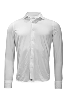 Elegant vit jersey skjorta