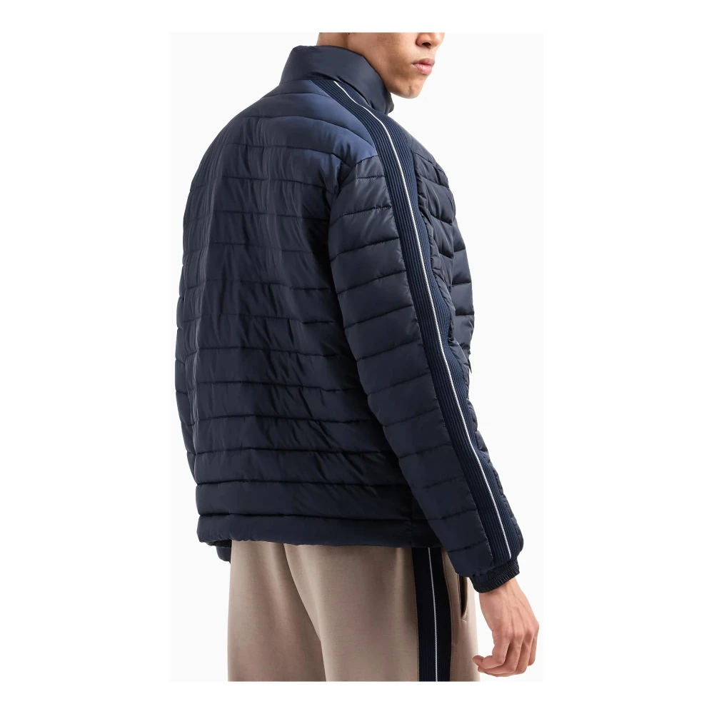Armani Exchange Gewatteerde jas met zijpanelen Blue Heren