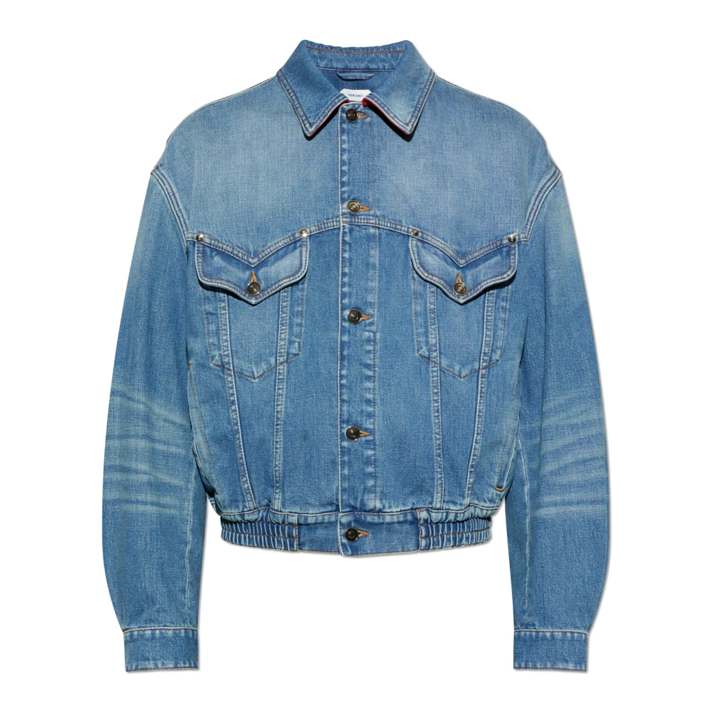 Versace Hombre Azul Chaquetas, Talla: Xl