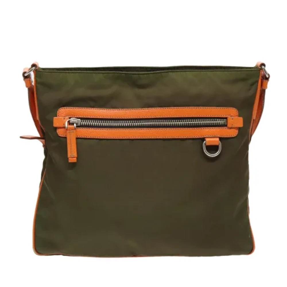 Prada Vintage Pre-owned Nylon prada-bags Brown Dames