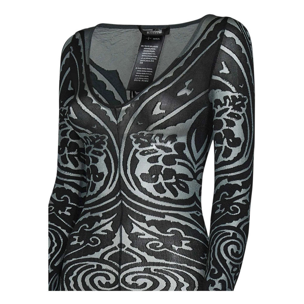 Wolford Grijze Paisley V-hals Jurk Multicolor Dames